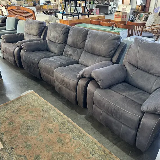 Leather suade 3pc suite