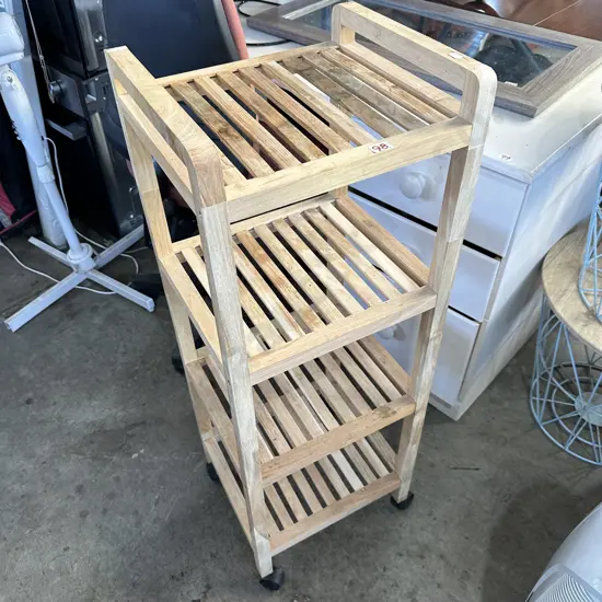 wooden trolley