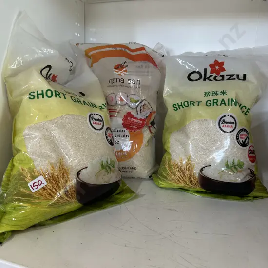 3 x 5kg bags rice exp Jan 2026