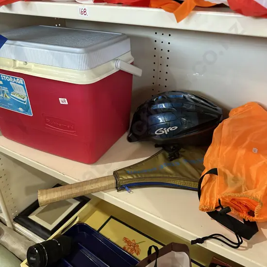 chilli bin, helmet etc