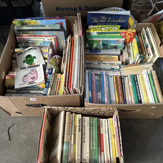 3 Boxes of childrens books