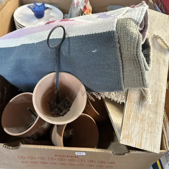 Small Kilim, planters and shelf