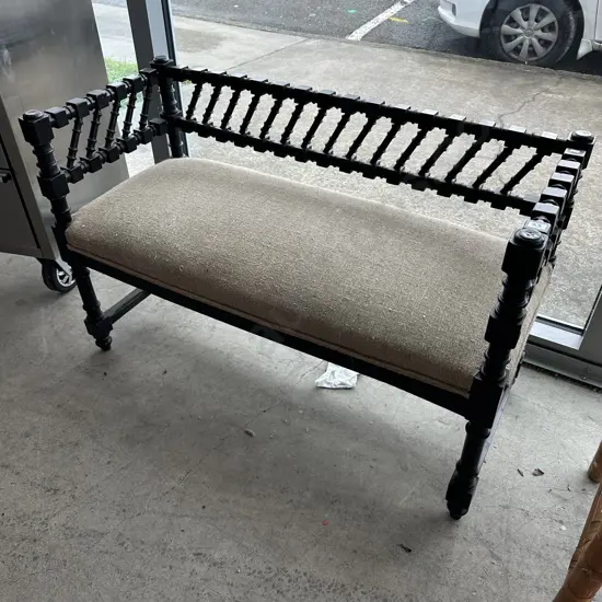 unusual antique hall seat  1050mm wide,450mm deep and 670mm tall