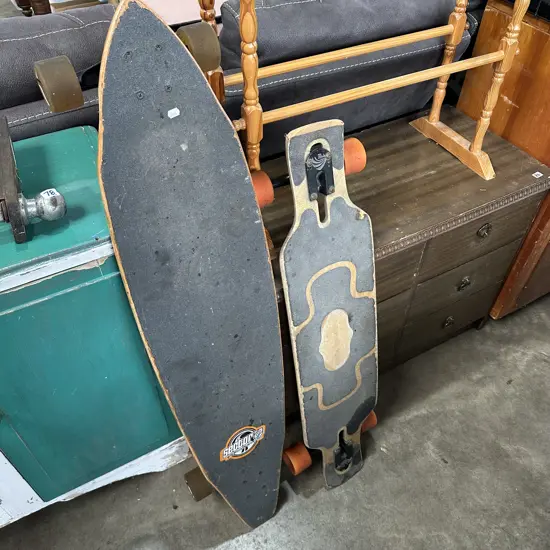 2 skateboards