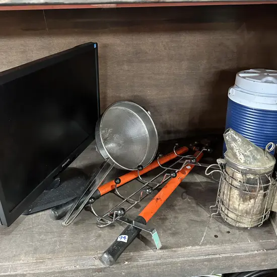 loppers, hanger, sieve, monitor, drinks chiller etc (not the bee smoker)
