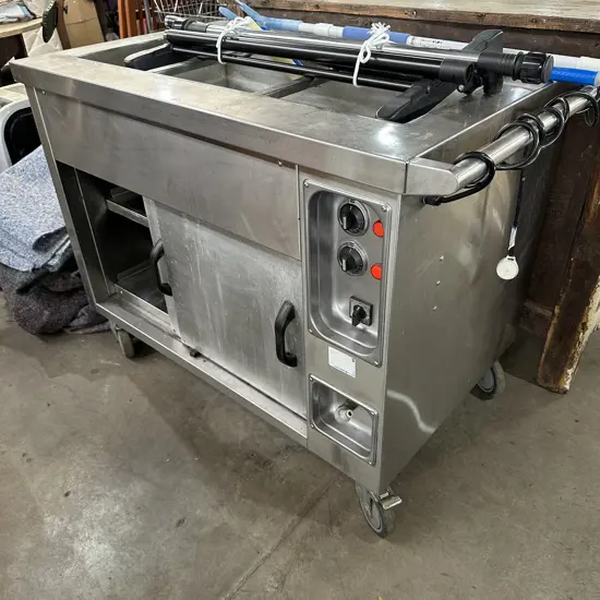 large stainless baine marie less the inserts