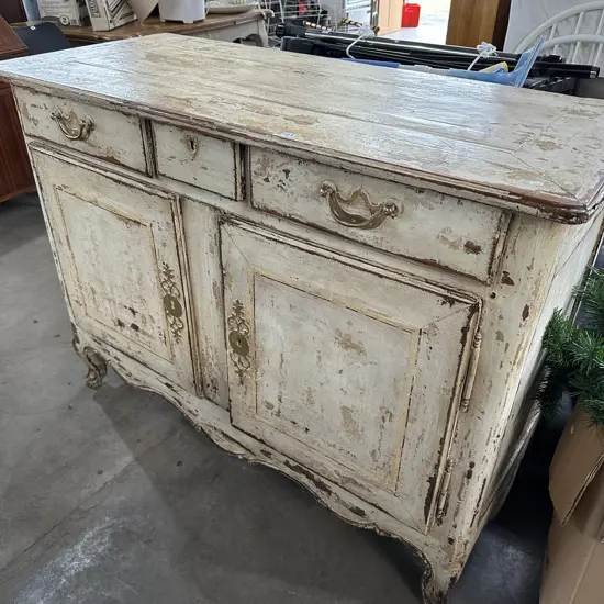 Early French fruitwood sideboard