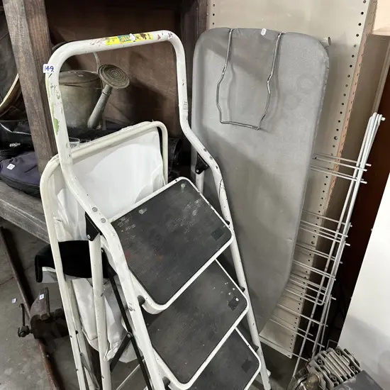 steps, iron board etc