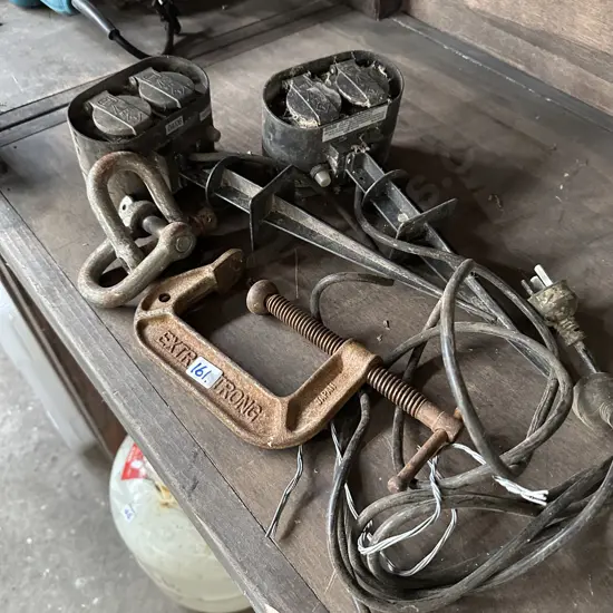 shackles, clamp, outlets