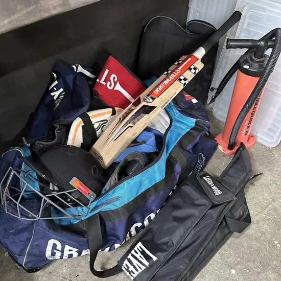 cricket gear etc