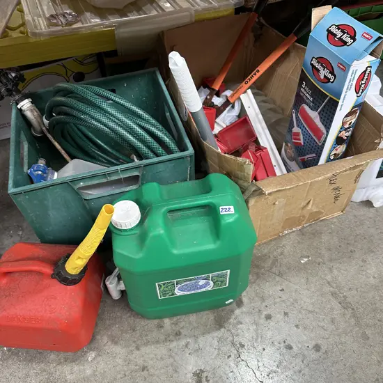 Bay lot,petrol can etc