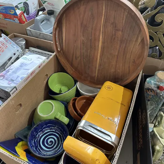 Box wooden server etc