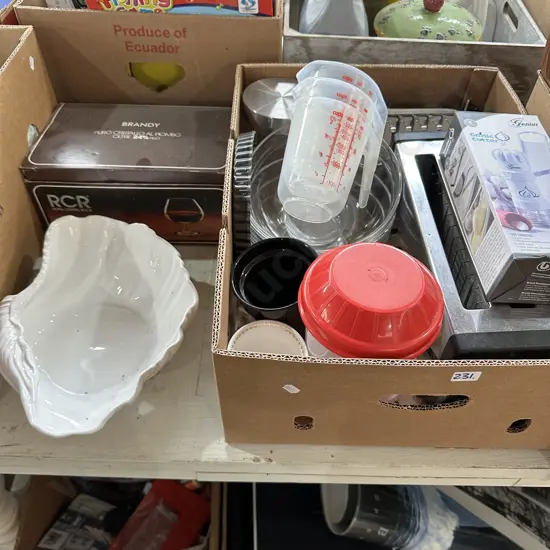 Box assorted,brandy crystal glasses pack etc