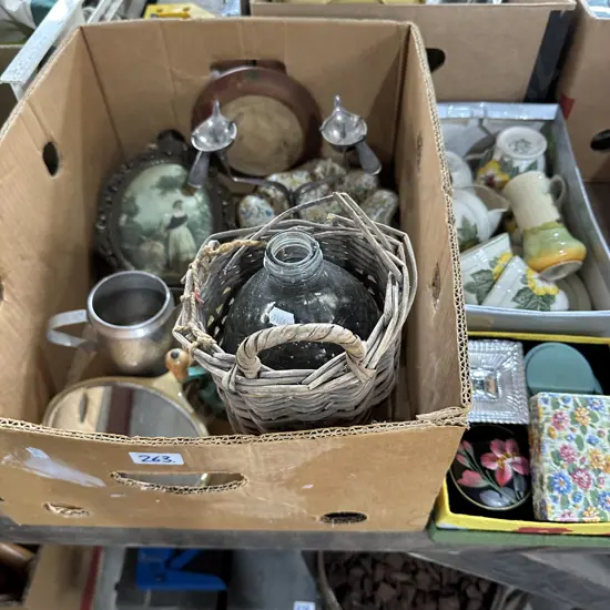 Three boxes of collectables