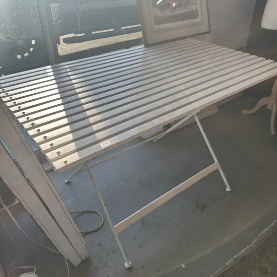 good quality folding metal table 1290 x 750