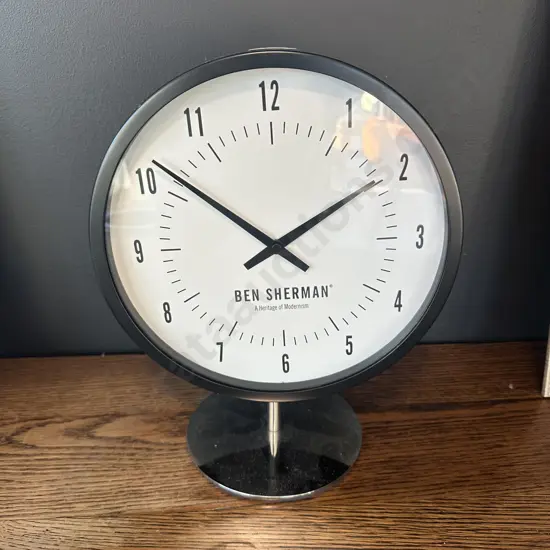 Double sided "BEN SHERMAN" clock