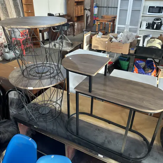 Pr side tables plus hall table