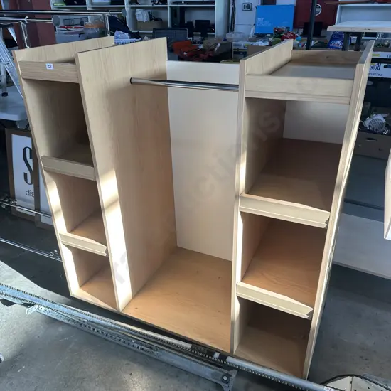 rolling display shelf/rack