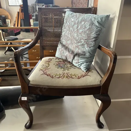 fireside chair and cushion