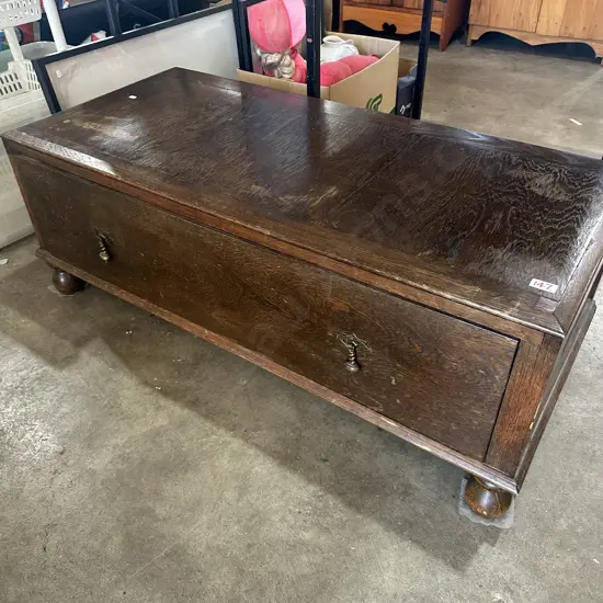 large Oak drawer