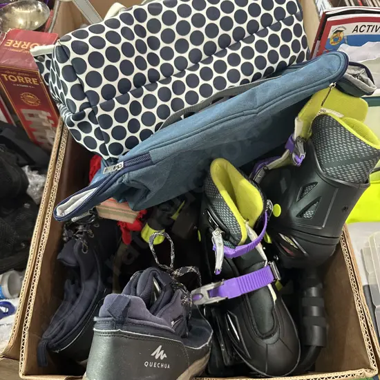 skates and bags etc