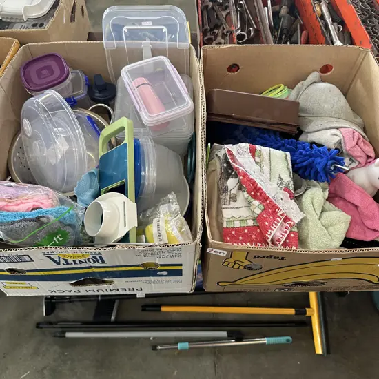 2 box kitchenware etc