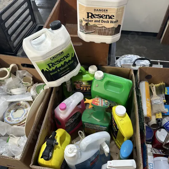 cleaners and weed n feed etc