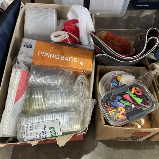 2 box lots inc new clear tubs