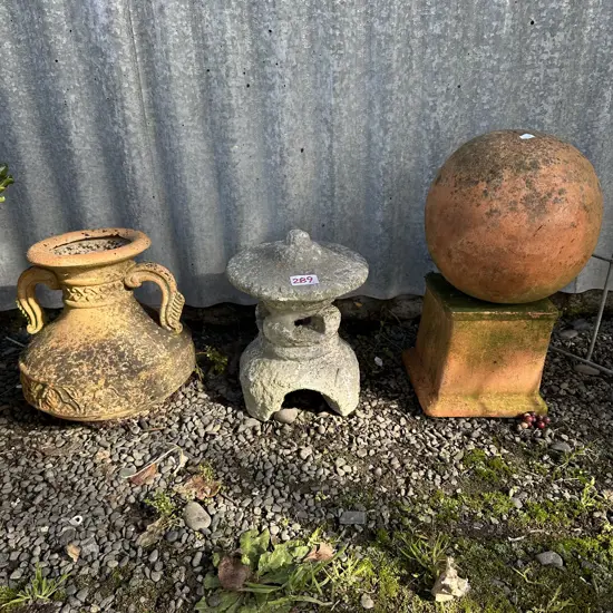 concrete & terracotta garden items