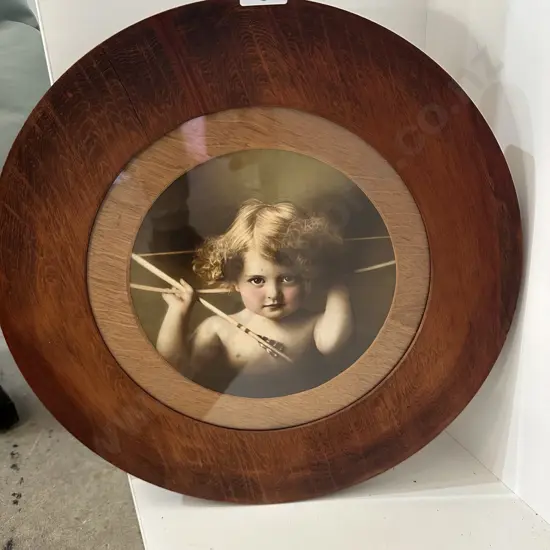 Cupid picture (cracked frame) 43cm