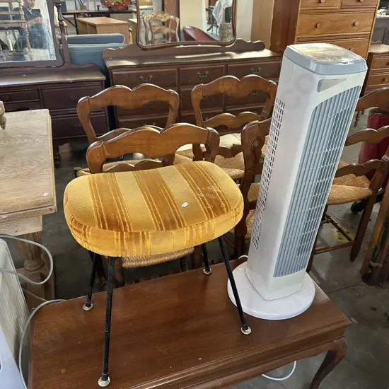 heater and stool