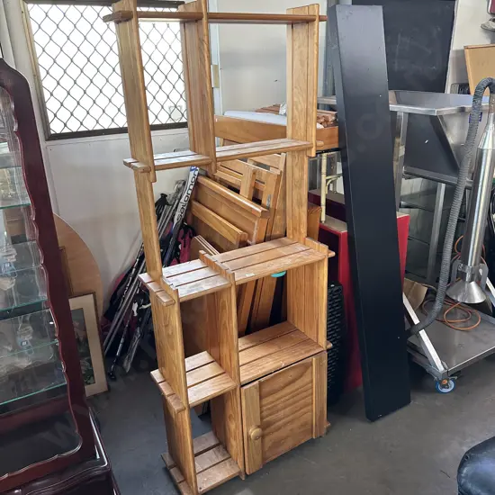 Wooden interlocking stand