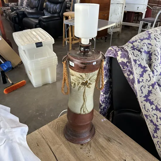 large pottery lamp 770mm