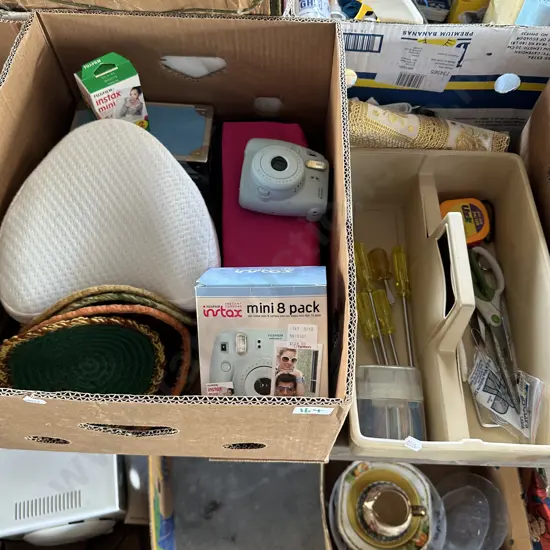 cameras, tapes, tools etc