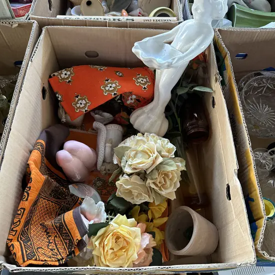 vintage tea towels etc