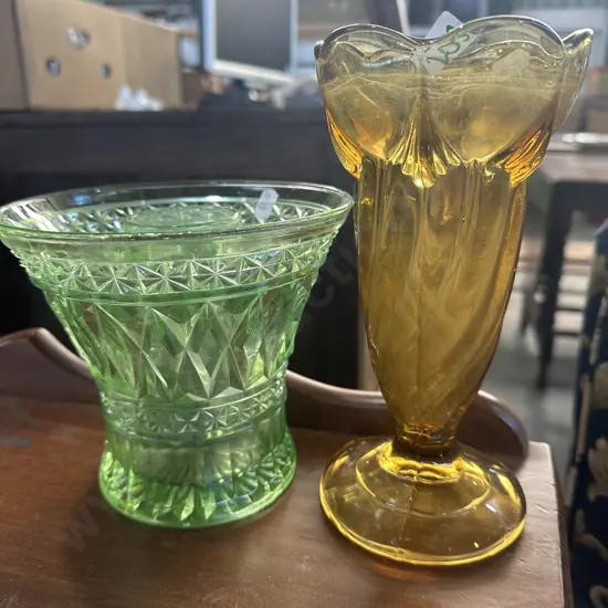 Art Deco glass vases