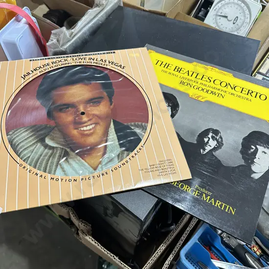 The Beatles concerto LP and Elvis Picture disk