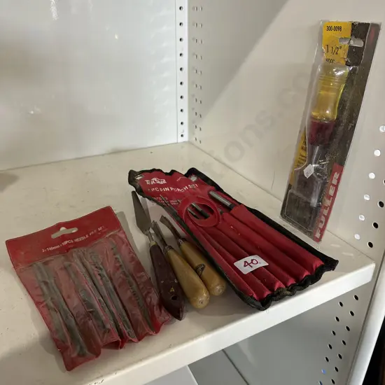 Punch set,needle file set,chisel etc