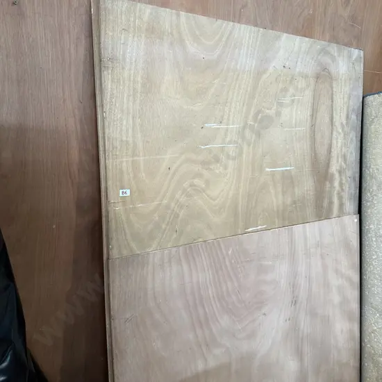Three part sheets of plywood