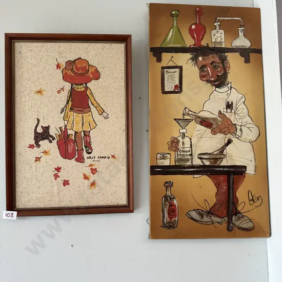 painting and Holly Hobbie