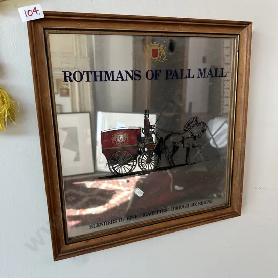 Rothmans advertising mirror
