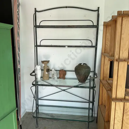 Courtyard wrought iron stand