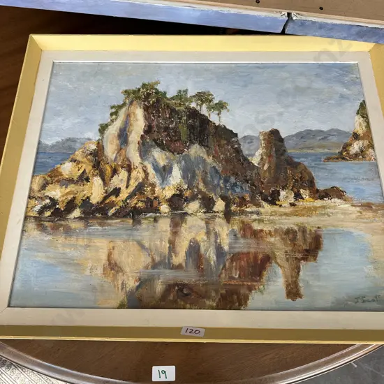 Oil painting by J. Scott