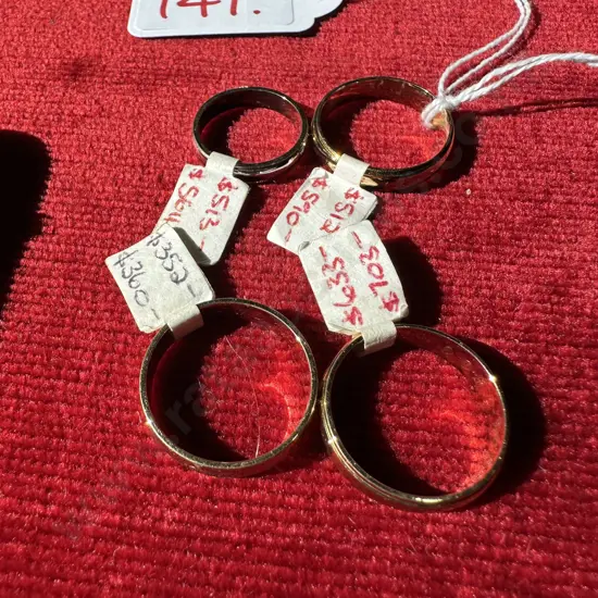 4 x rings ex retail shop