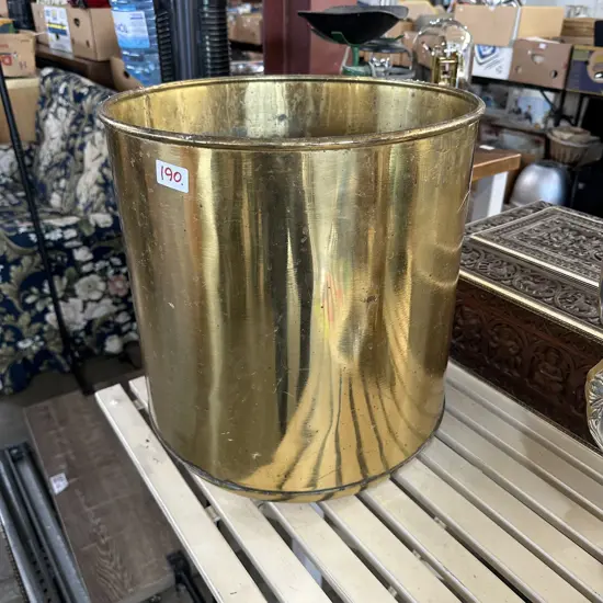 large brass planter