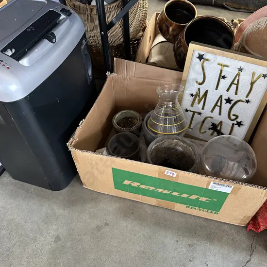 shredder and box lot