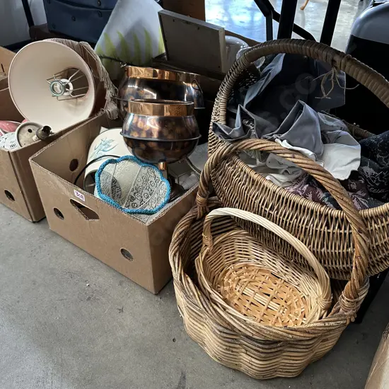 2 box lots and baskets