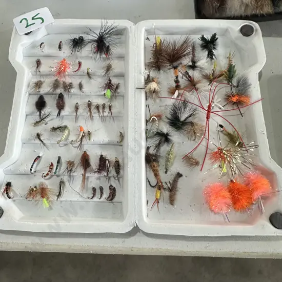 Light weight fly box and contents
