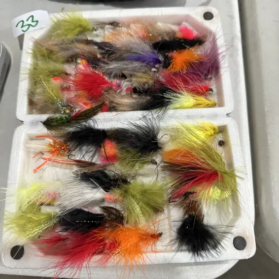 Light weight fly box and contents