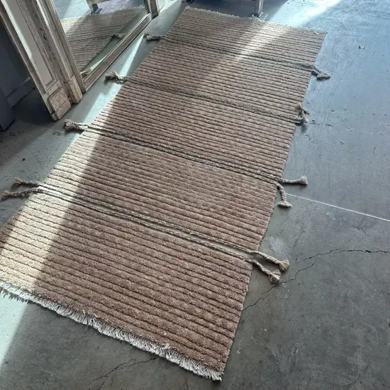 Woolen tasseled rug 2200 x 1200